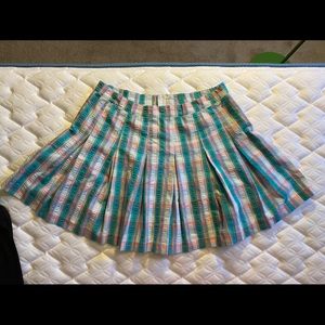 Plaid tennis skirt